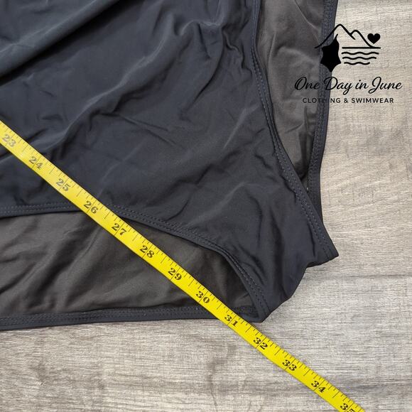 Yonique Plus Size Cross Front Tummy Control One Piece Size 22W - Picture 6 of 7